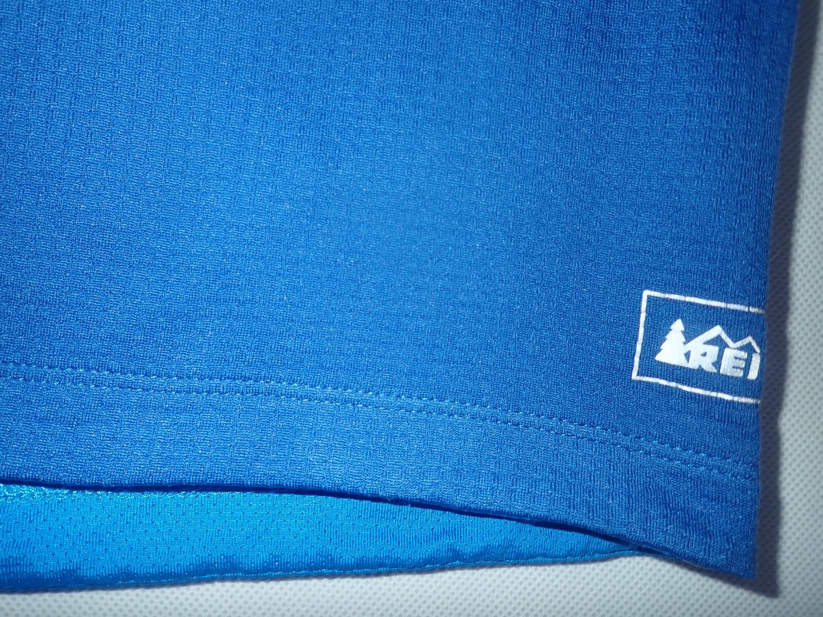 REI base Layer Short sleeve Wicking T Shirt Mens L Blue Gorpcore Hike gallery