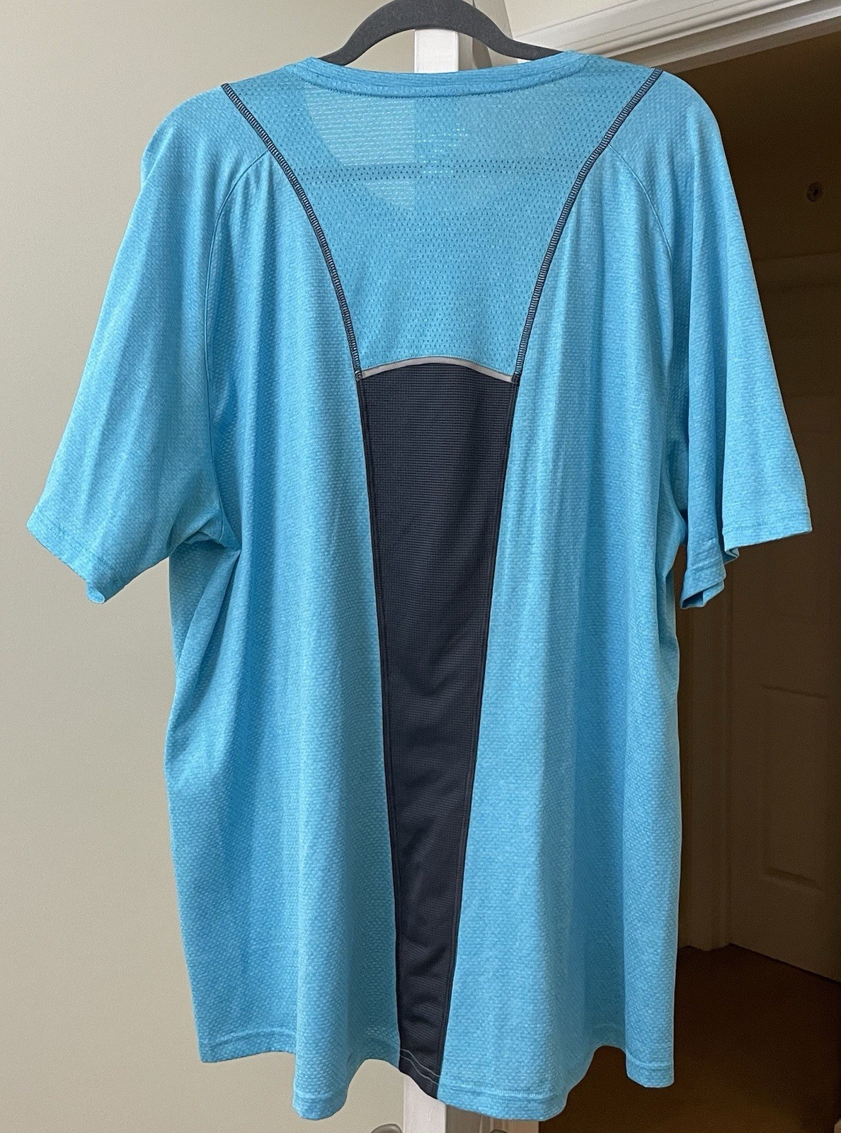 Champion Shirt Performance Aqua Blue Athletic Short Sleeve Pullover Men's XXL gallery