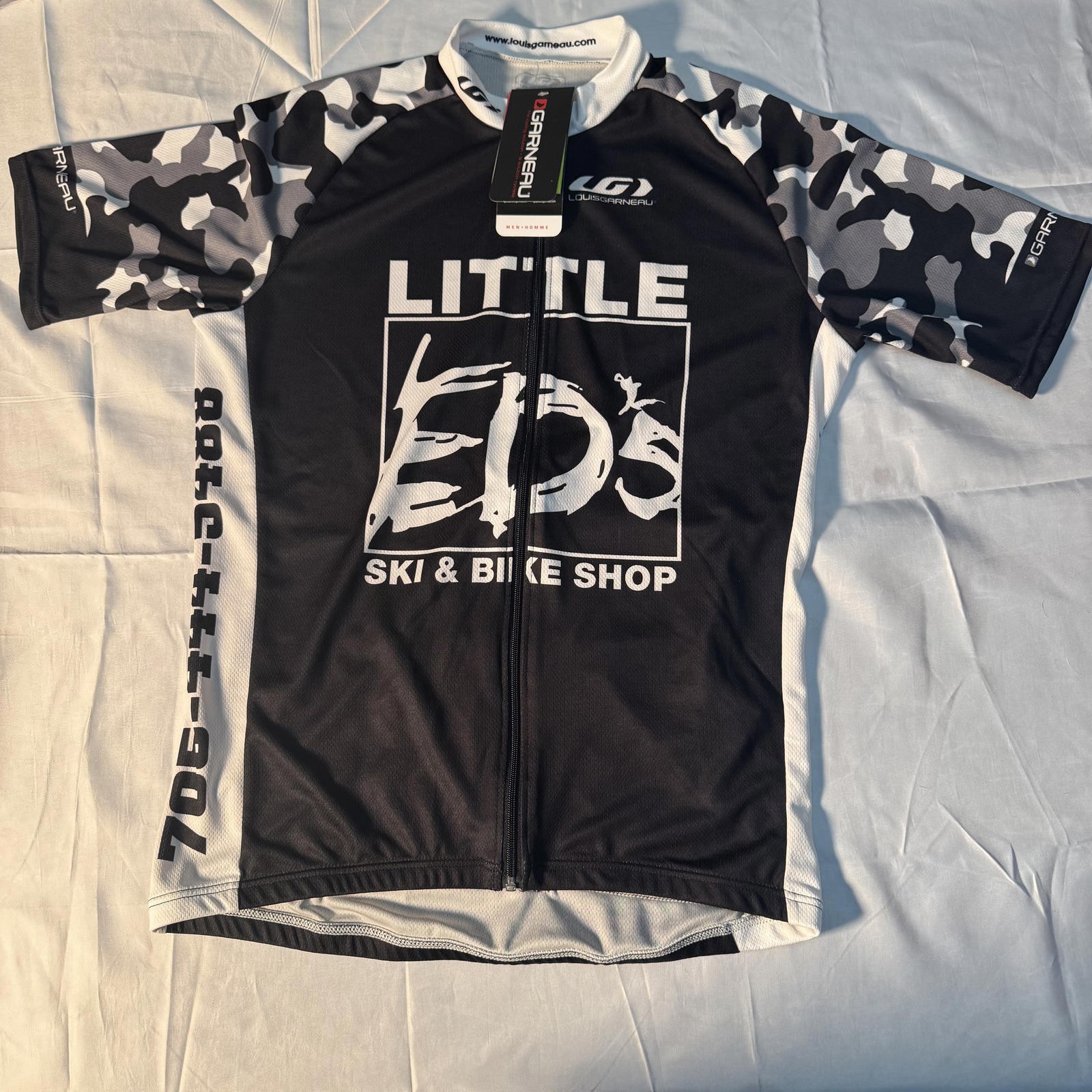 Louis Garneau Little Ed’s Ski & Bike Shop Cycling Jersey Mens Large NWT Canada gallery