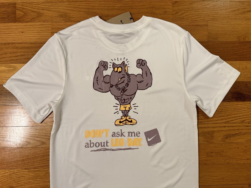 New S Nike Dri-Fit Training Don't Ask Me About Leg Day Shirt FZ8044-100 Men gallery