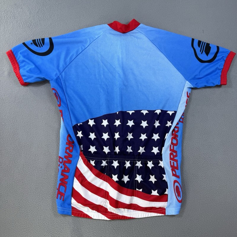 Century Performance Fit System Cycling Jersey Mens Large American Flag NEW gallery