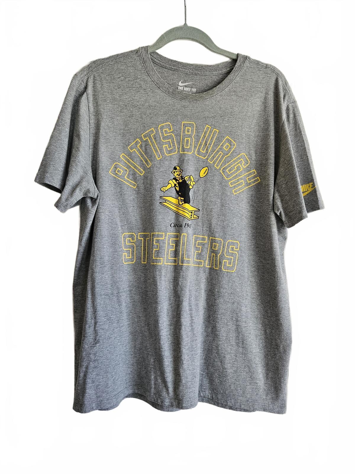 Nike Pittsburgh Steelers Gray Athletic Cut T-Shirt XL gallery