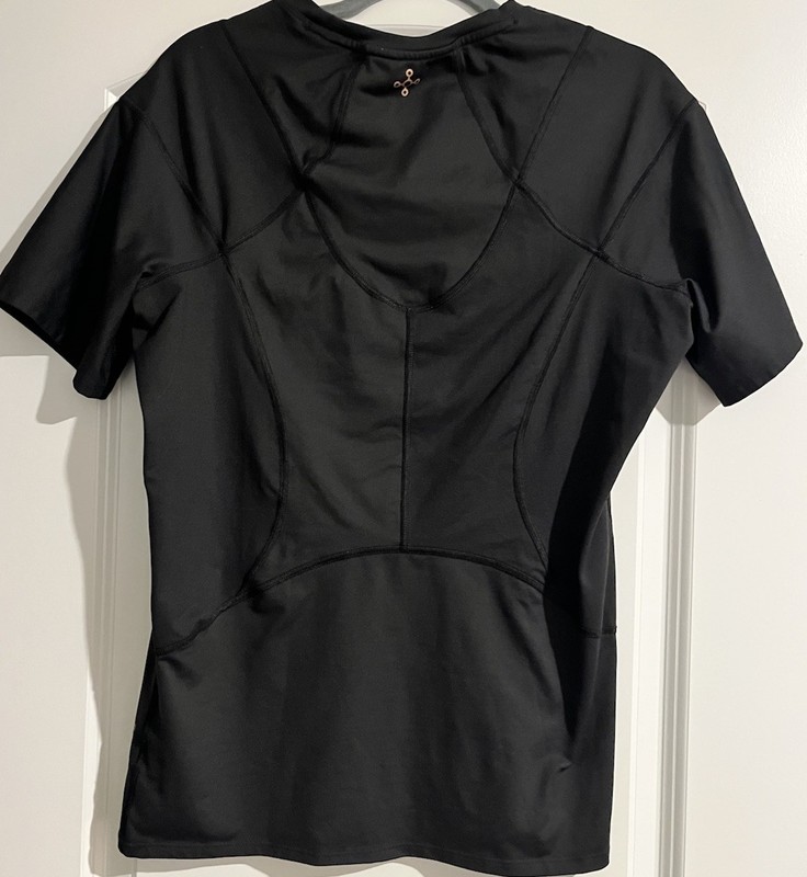 Tommie Copper Men’s Shoulder Centric Support Shirt Black Short Sleeve Gym 2XL gallery