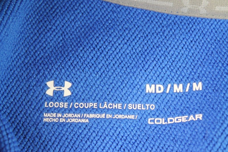Under Armour Jesuit High School Hockey Blue Pullover Cold Gear 1/4 Zip Mens M gallery