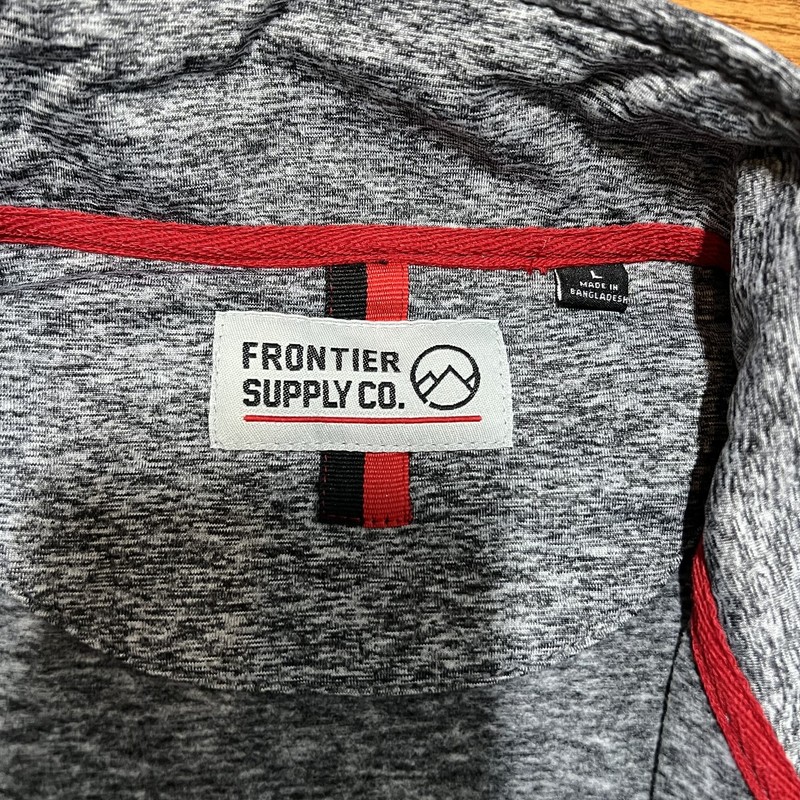 Frontier Supply Co Pullover Mens Large Quarter Zip Sweater Performance Stretch gallery