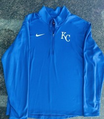 Nike Dri-FIT KC Kansas City 1/4 Zip Pullover Mock Neck Blue Men’s XL