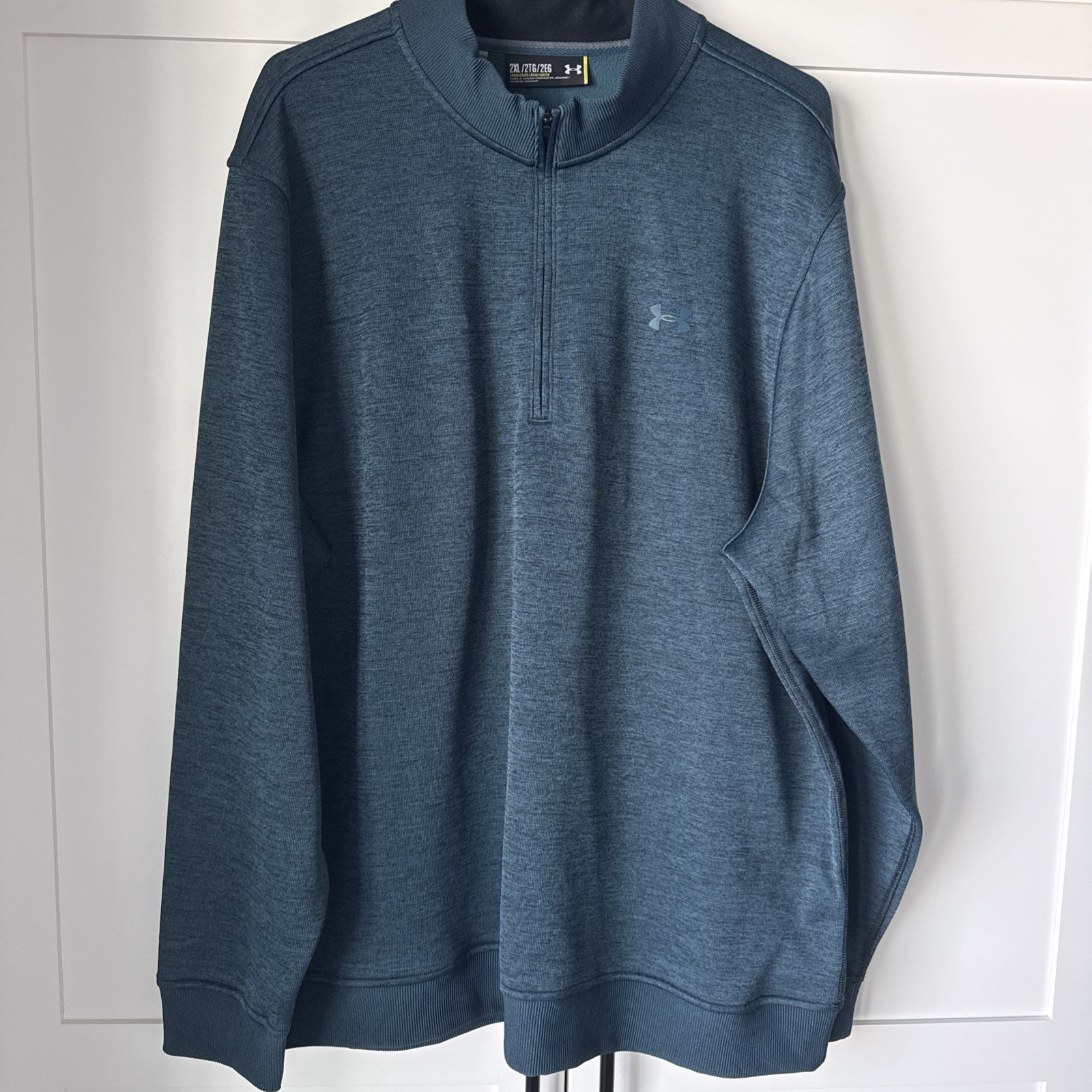 Under Armor - Men’s Quarter Zip - NWOT - 2XL - Teal - Medium Weight gallery