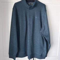 Under Armor – Men’s Quarter Zip – NWOT – 2XL – Teal – Medium Weight