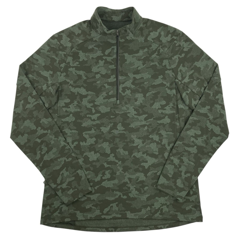 Lululemon Surge Warm Half Zip Pullover Mens XL Camo Long Sleeve Athletic