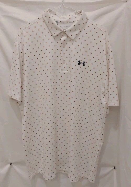 UNDER ARMOUR MEN'S LOOSE SHORT SLEEVE SIZE XLARGE POLYESTER WHT BLK,pink gallery