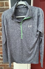 Under Armour Blue And Green Pullover, Size Large
