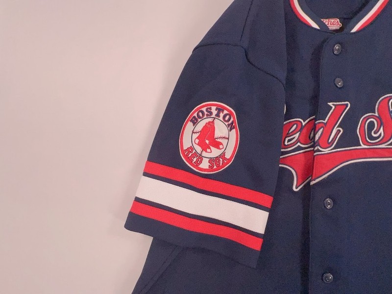 Boston Red Sox Blank Blue Jersey Size Small Baseball MLB Major League Ball gallery