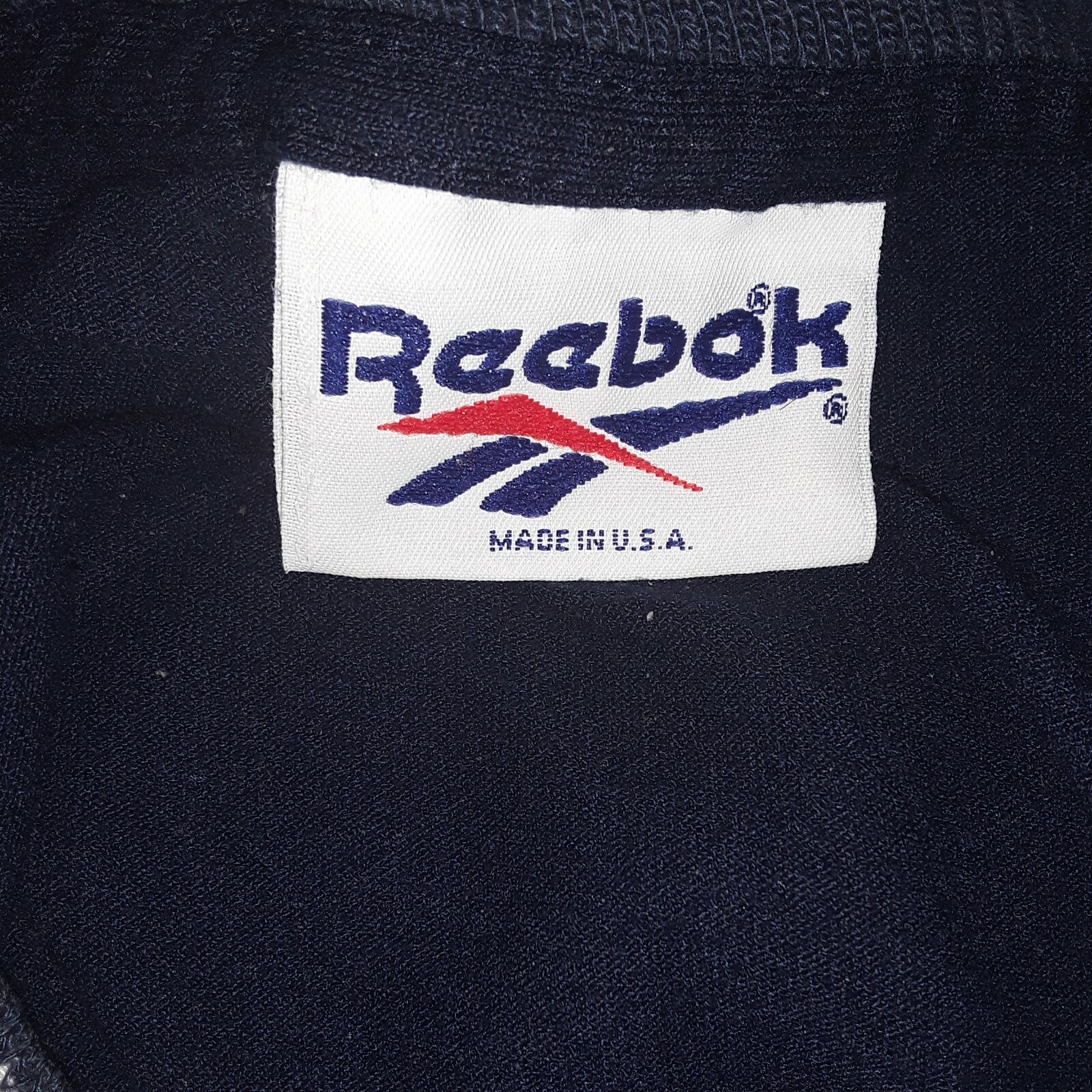 Vintage 90s Reebok Hydro Move Men's Medium T-shirt Navy Blue Made In USA Logo gallery