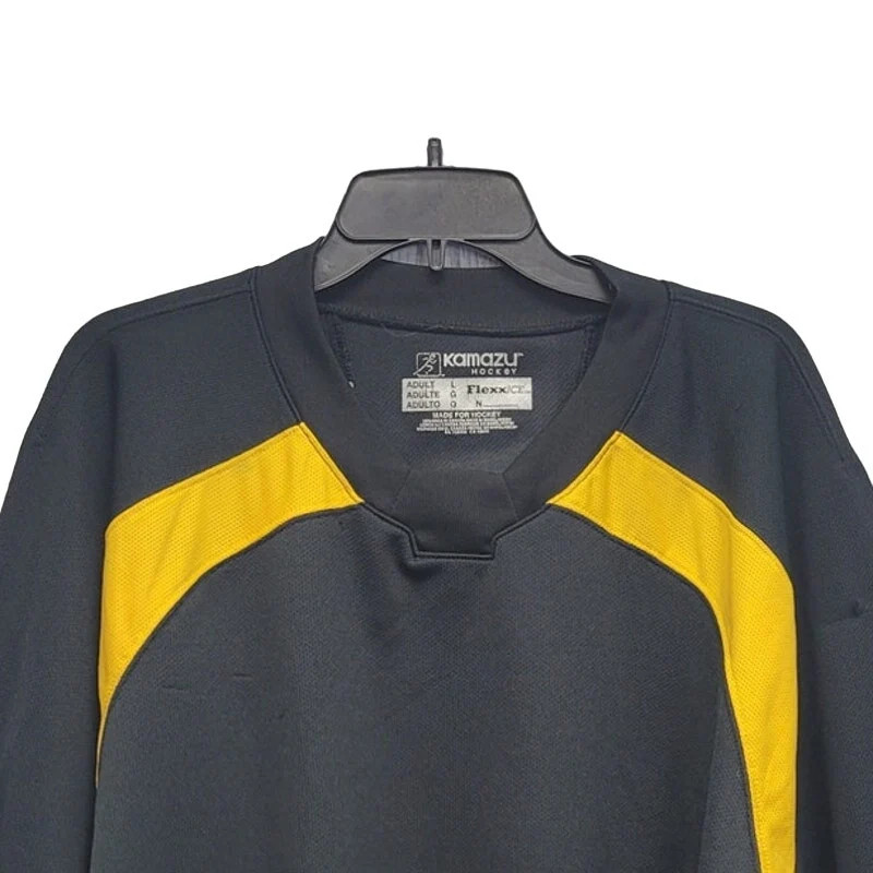 Kamazu Mens Large 100% Polyester Long Sleeve Crew Neck Pullover Hockey Jersey gallery