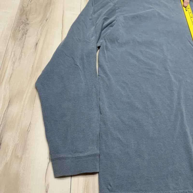 Big Dogs Long Sleeve Shirt Mens 2XL Blue Crew Neck Pullover Chest Pocket gallery
