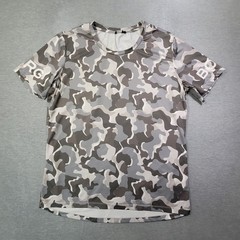 Bjorn Borg T Shirt Mens 2XL Gray Camo Crew Neck Stretch Gym Workout Logo