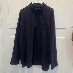 Dallas Cowboys Team Apparel Navy Blue Fleece 1/4 Zip Pullover Men’s 2XL