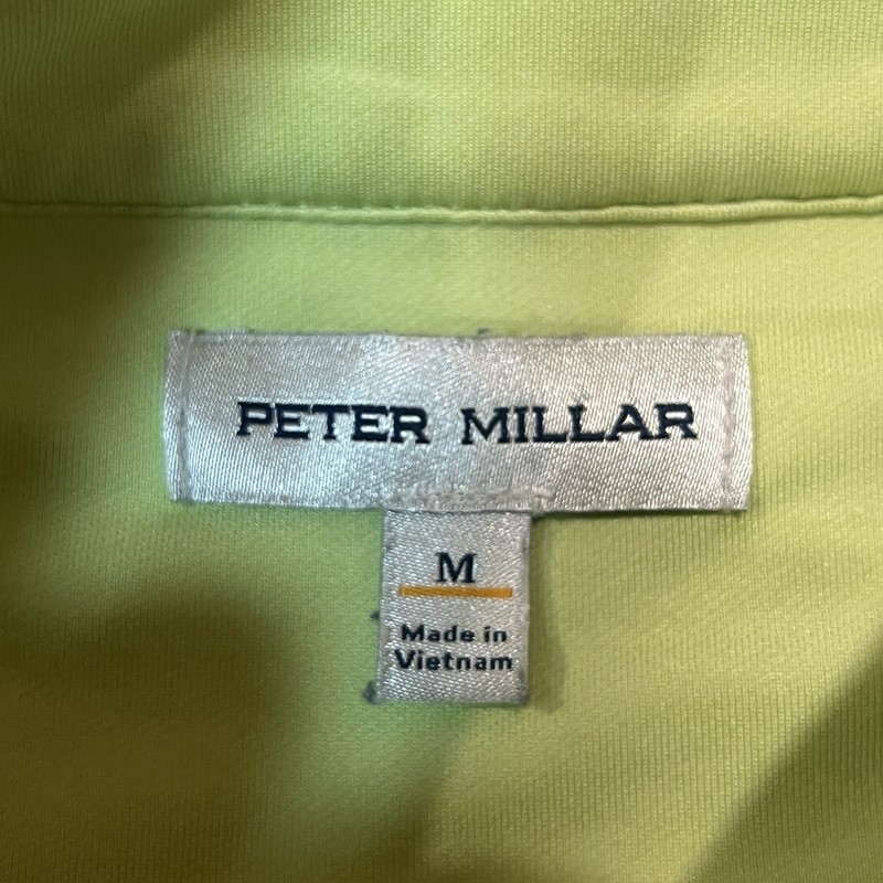 Peter Millar Pullover Mens M Green Perth Performance Quarter 1/4 Zip Golf gallery