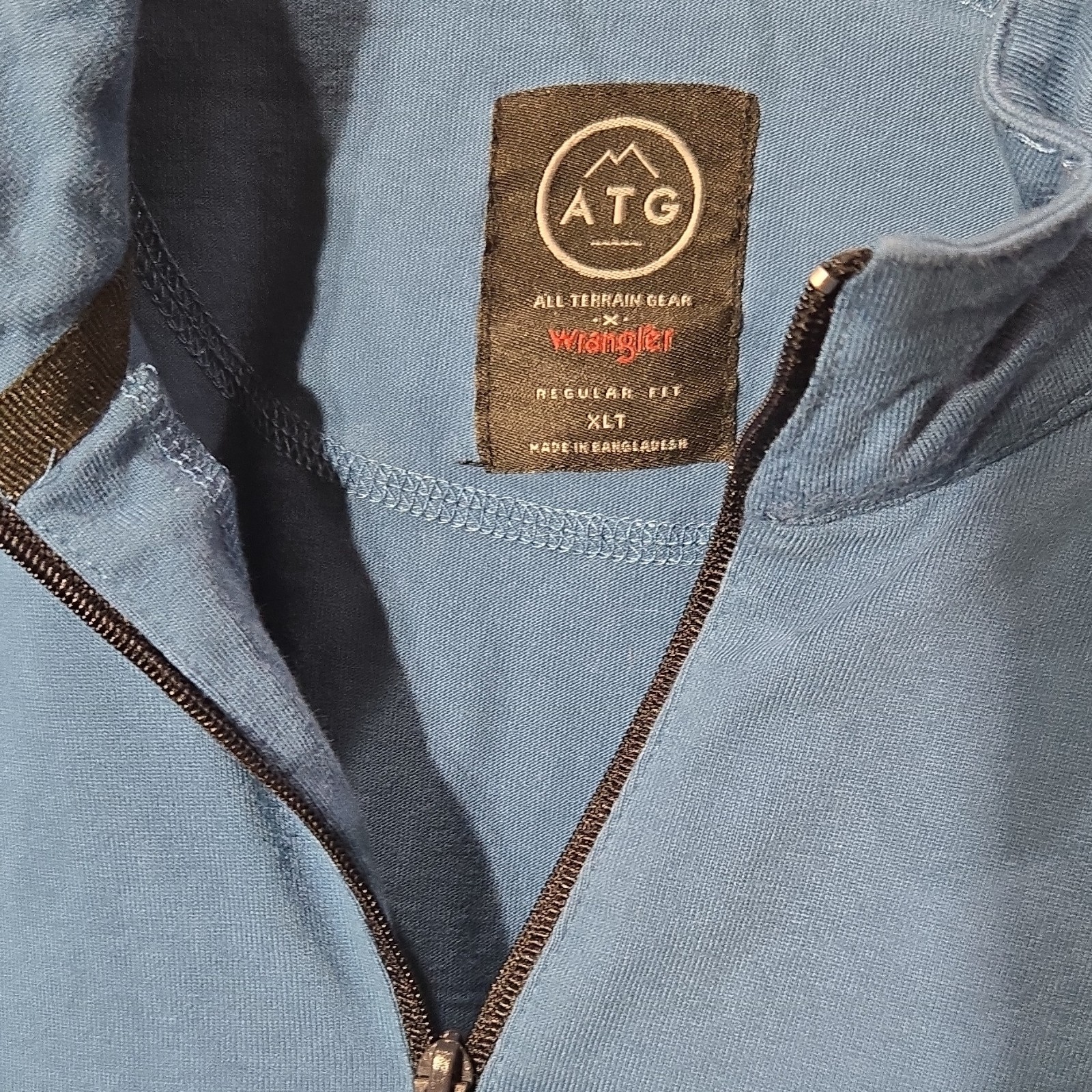 Wrangler ATG All Terrain Gear Blue 1/4 Zip Mock Neck Pullover XLT Big & Tall gallery