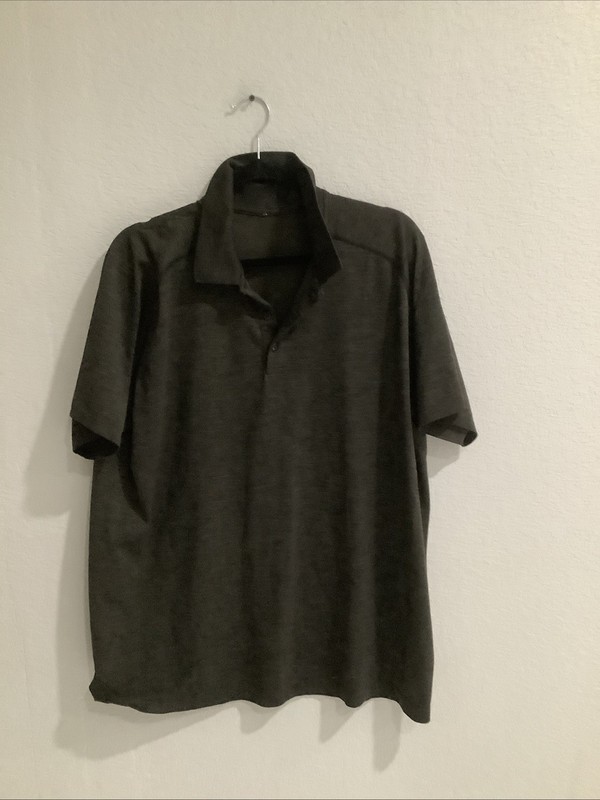 Lululemon Metal Vent Tech Polo Deep Coal / Black (Second Release) SZ XXL gallery