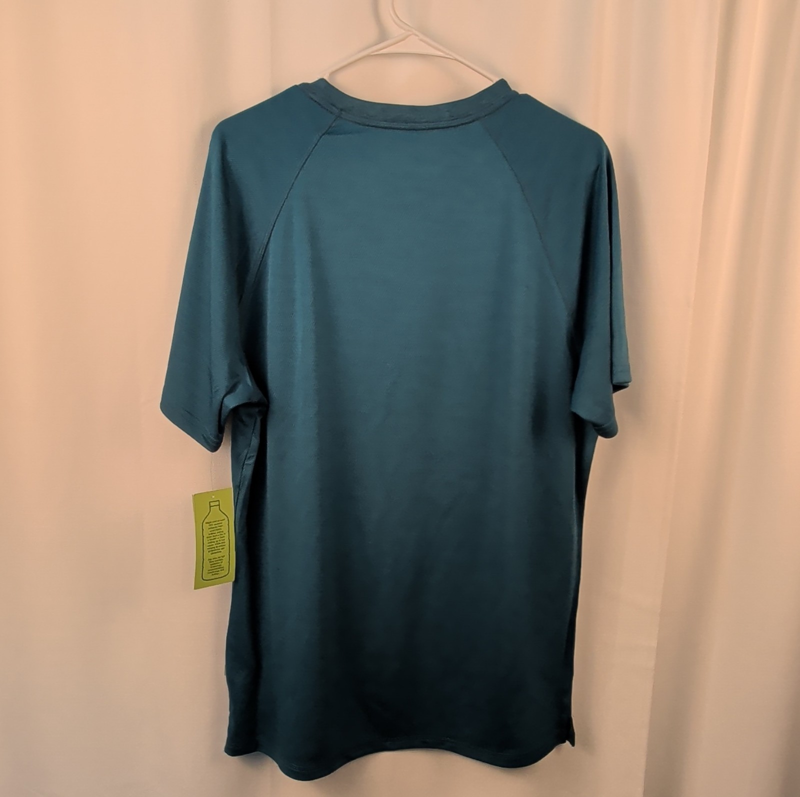 Lake & Trail Men's Recycled Polyester Tech Tee Quick Dry UPF 30 Blue L gallery