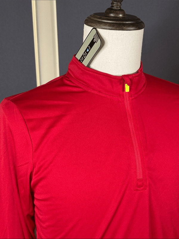 Men's Admiral Athletic Quarter-Zip Pullover Red VaporDraw SMALL NWT gallery