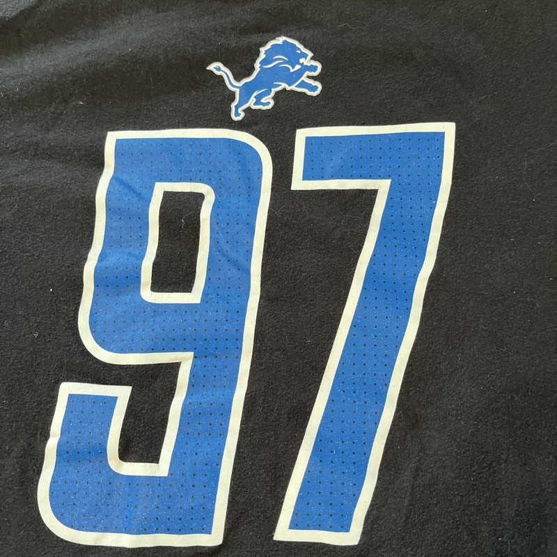 Detroit Lions Aidan Hutchinson Boys XL Nike Black Tee Shirt #97 Hutchinson NFL gallery