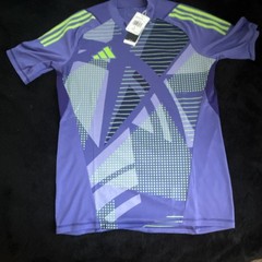 adidas T24 P GK JSY AEROREADY Men’s Purple Short Sleeve Soccer Jersey L