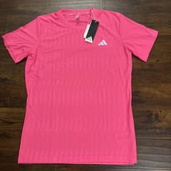 NWT Adidas Airchill FreeLift Tennis T-Shirt Lucid Pink JW9852 Men’s Size XL. A5