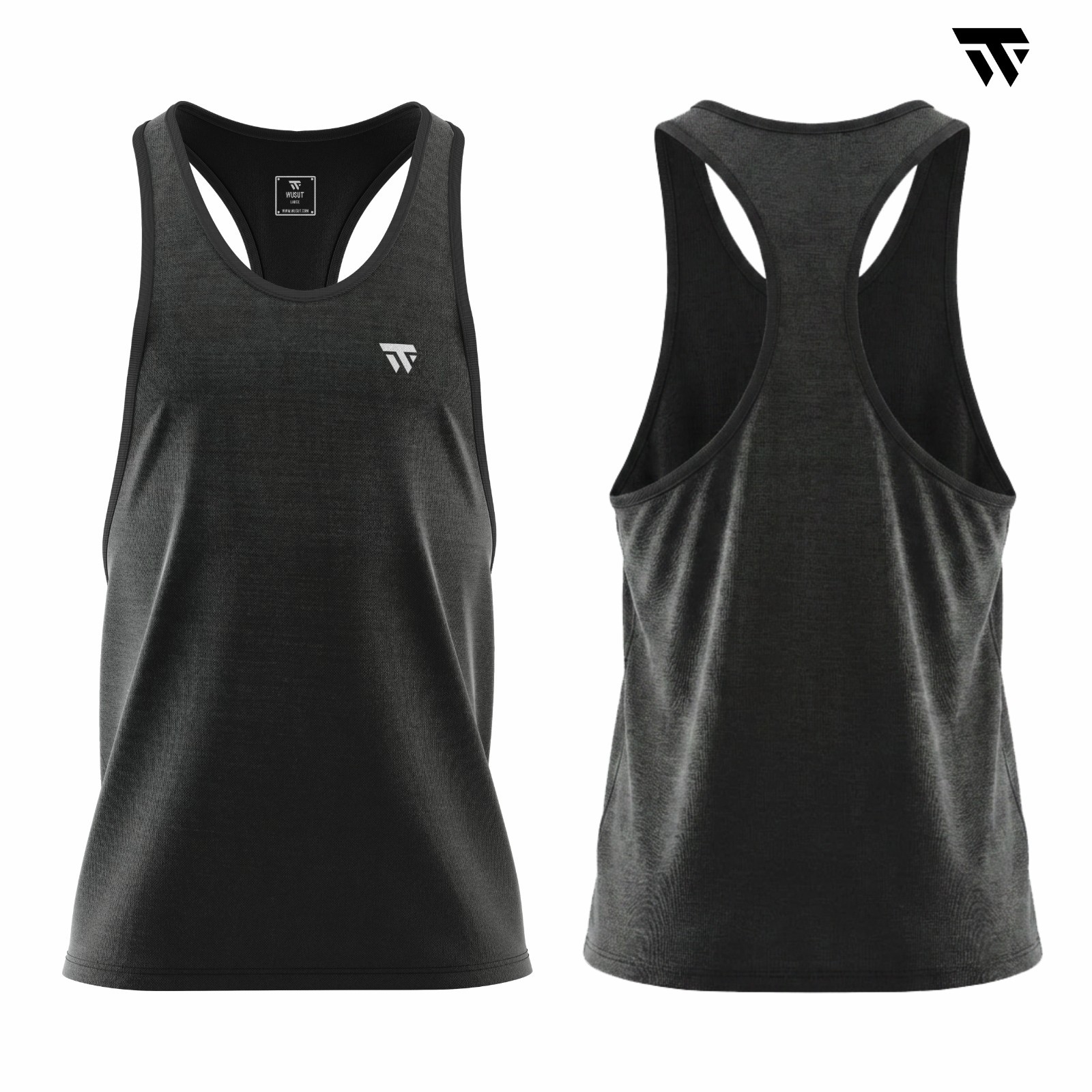 Men's Gym Stringer Vest Tank Top Bodybuilding Muscle Workout Training Maroon gallery