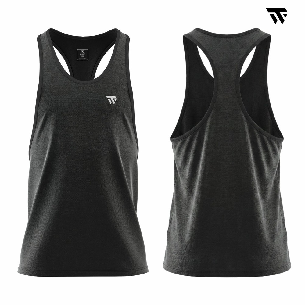 Men's Gym Stringer Vest Tank Top Bodybuilding Muscle Workout Training Maroon