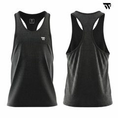 Men’s Gym Stringer Vest Tank Top Bodybuilding Muscle Workout Training Navy Blue