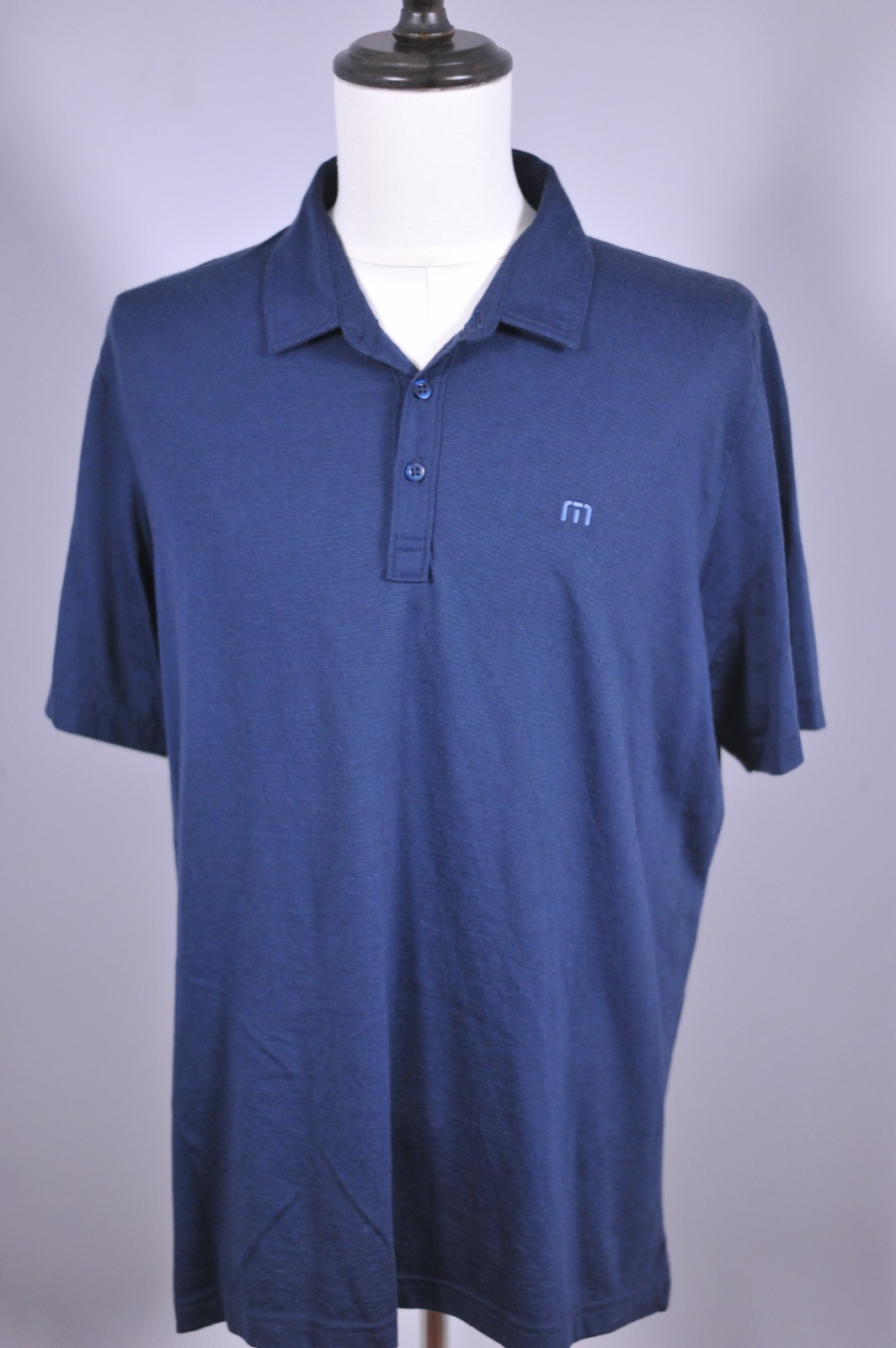 Travis Mathew The Zinna 2.0 Performance Golf Polo Shirt Dark Navy Men's XL gallery