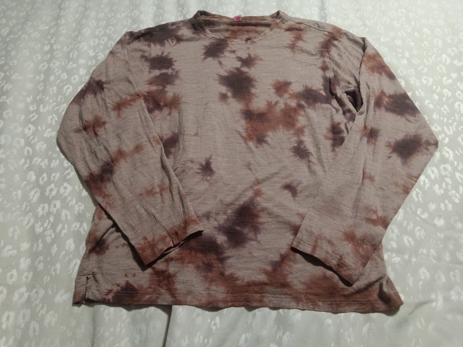 Lululemon Lab Shirt Mens Large Bronze Copper Tie Dye Long Sleeve Wool Blend gallery