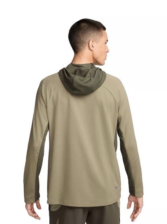 Nike Dri-FIT UV Trail Long Sleeve Hooded Top Hoodie Olive FN4006-276 Men's Small gallery