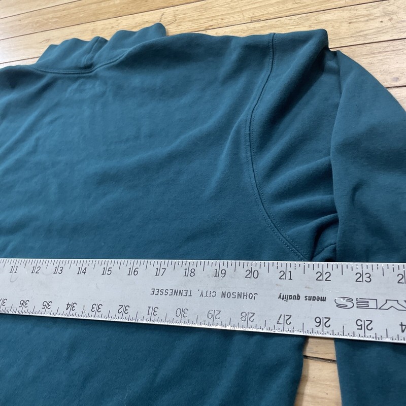 LL Bean Turtleneck Shirt Men L Reg Blue Green Hiking Outdoor Cotton L-Reg 187369 gallery