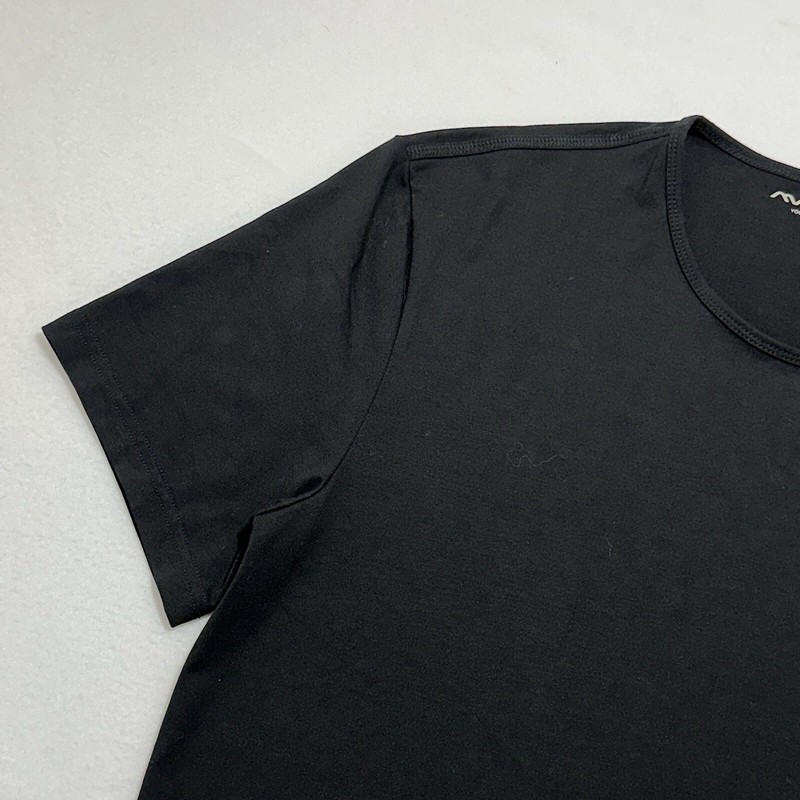 Mavont Men's Large Drop-Cut Tee Short Sleeve Athletic T Shirt Black Modal Blend gallery
