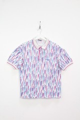 FILA BORIS BECKER 80’S VINTAGE WIMBLEDON 1989 TENNIS POLO SHIRT,RETRO,SIZE: XL
