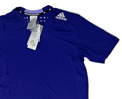 Adidas Ready For Training Men’s Tee Size Small- Indigo Blue Athletic Fit $45
