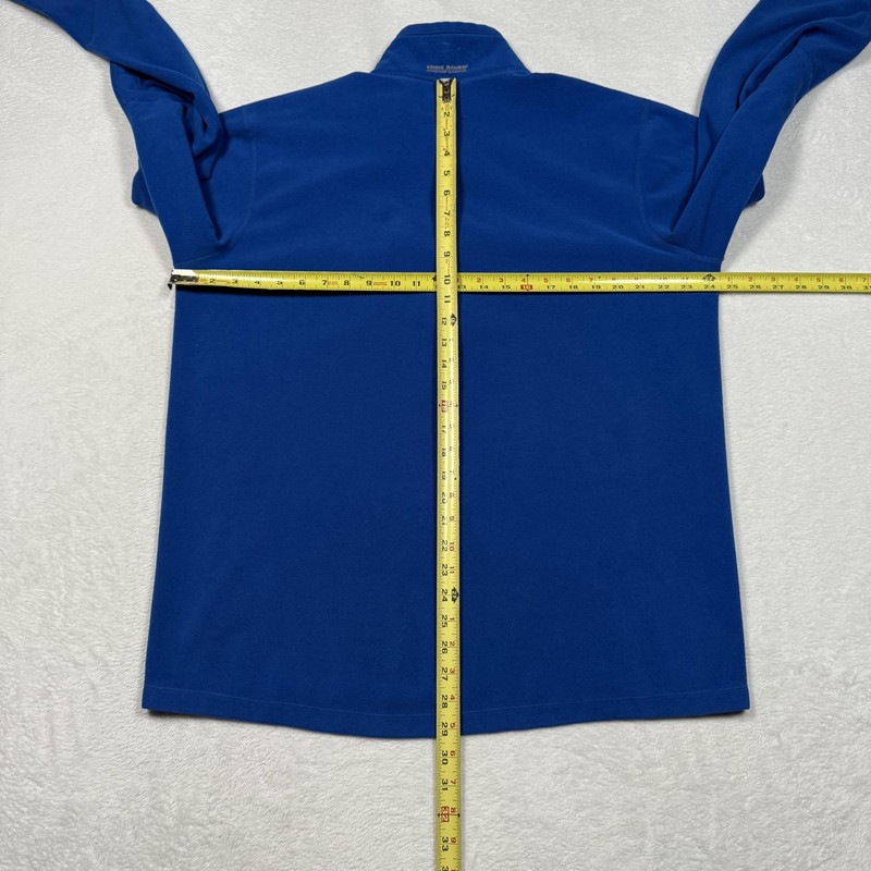 Eddie Bauer First Ascent Pullover Mens Tall XL Blue Fleece Quarter Zip Pocket gallery