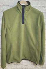 Jos. A. Bank Clothing Men’s XL Green & Blue 1/4 Zip Fleece Long Sleeve Pullover.