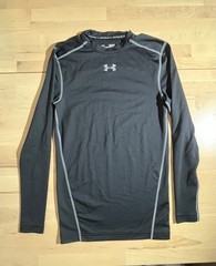 Under Armour ColdGear Compression Mock Neck Base Layer – Black (Size M)