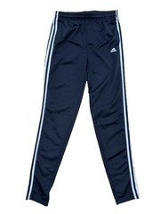 Adidas Track Pants Girls XL Navy Blue 3-Stripes Drawstring