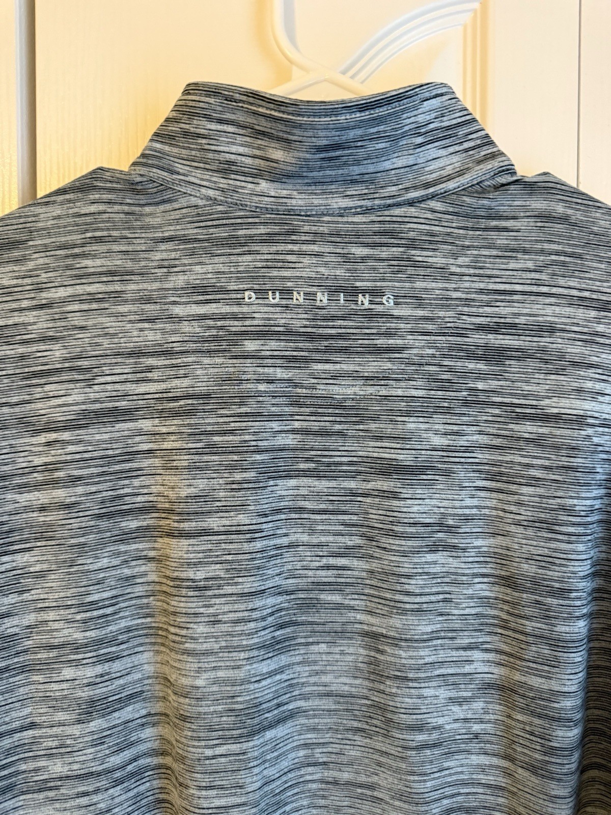 Dunning Golf Pullover Mens Medium Blue Quarter Zip Mock Neck Performance Layer gallery