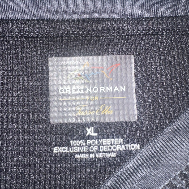 Greg Norman For Tasso Elba long sleeve thermal black & gray shirt - SIZE XL gallery