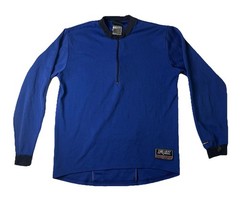 Vintage Fox Racing Pullover Mens Small 1/4 Zip Long Sleeve Cycling 2000