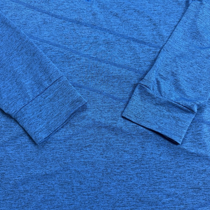 Men’s Blue Quarter Zip Activewear Pullover 2XL Long Sleeve Athletic Workout Top gallery