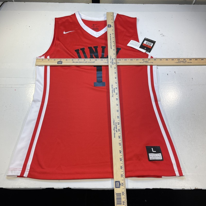 NEW NWT NIKE UNLV REBELS UNIVERSITY LAS VEGAS BASKETBALL JERSEY Mens L gallery