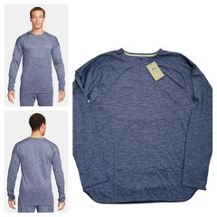 Nike Yoga Men’s Dri-FIT Crew Top Shirt Long Sleeves Training Sz Large New $85