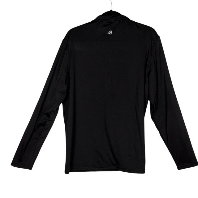 Eddie Bauer Motion FreeDry Mens Black Quarter Zip Pullover Long Sleeve Shirt M gallery